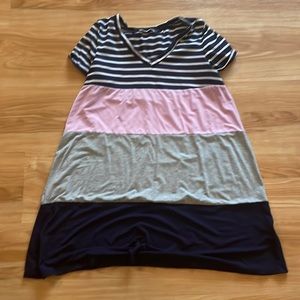 Entro color block tee dress.